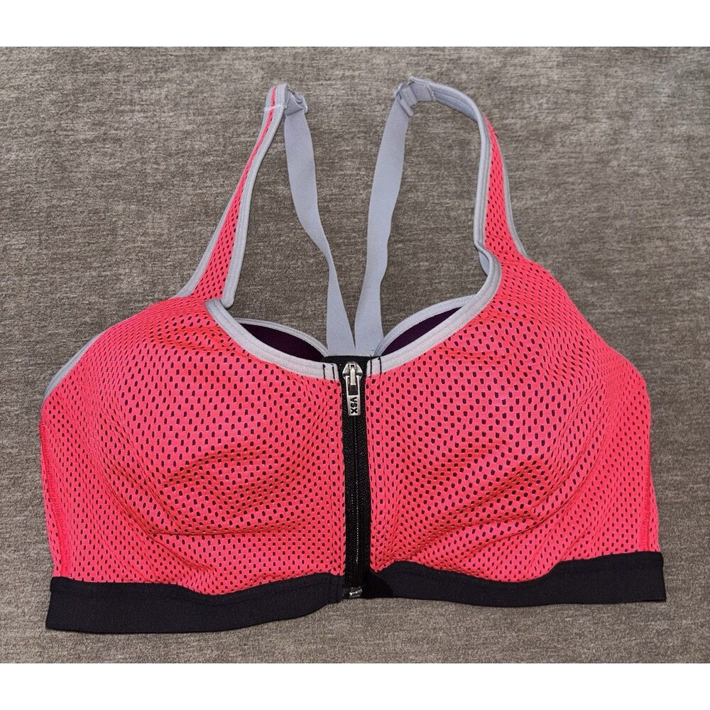 VSX Victoria’s Secret Zip Front Underwire Sports Bra 36C